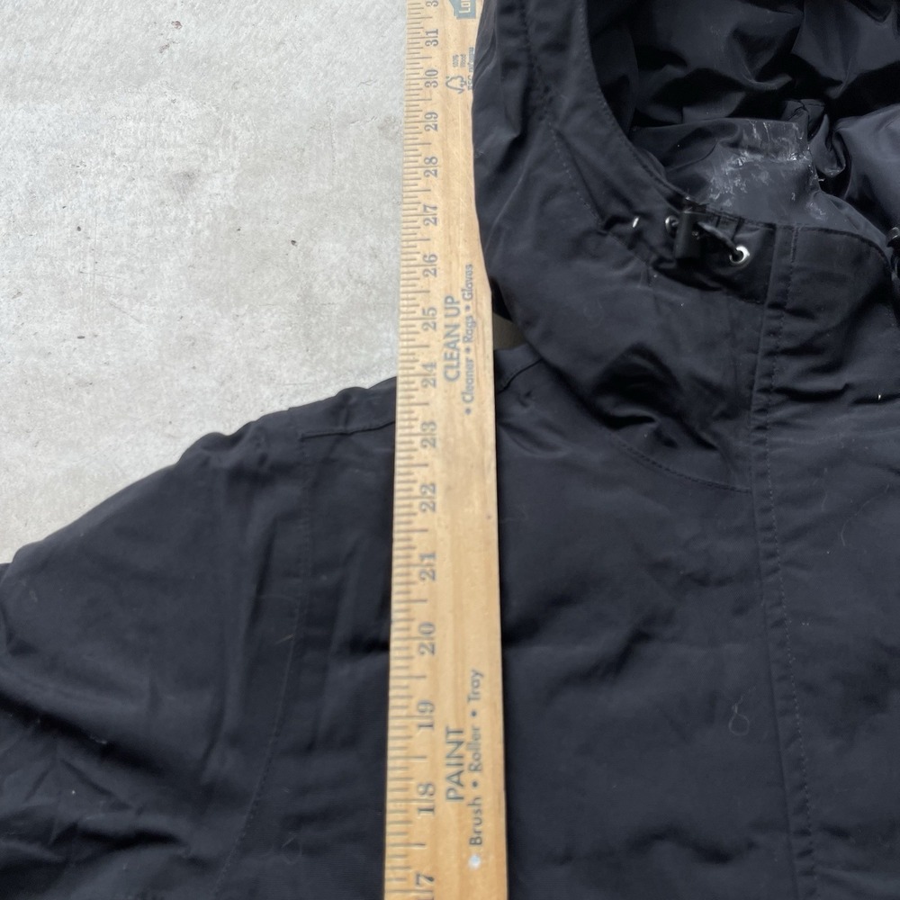The North Face Puffer Jacket Parka Womens M Black Hyvent Goose Down Hooded - Picture 5 of 7